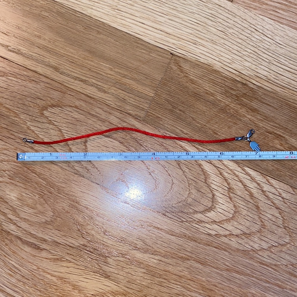 Hamsa Red Protection Bracelet - Sterling Silver - image 4